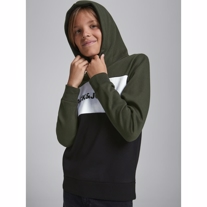 JACK & JONES Sweat Hoodie Logo Forrest Night